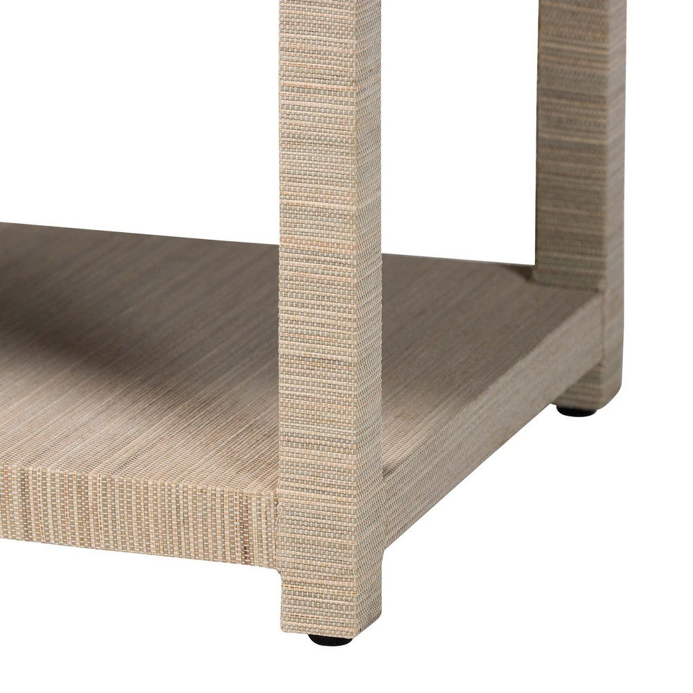 bali & pari - Nata Nightstand in Natural/Gold - Nata-Natural Woven Grasscloth-NS view 7