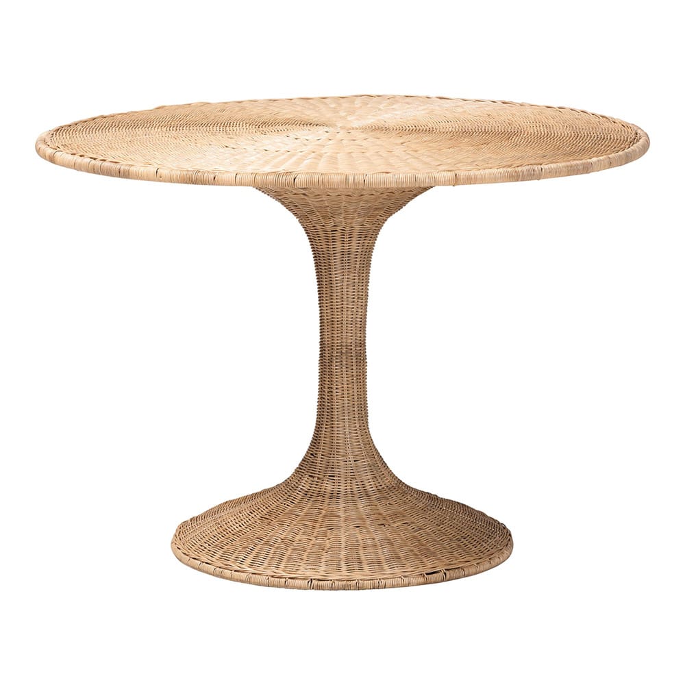 bali & pari - Natala Dining Table in Light Honey - DC1105 Nat-Light Honey Rattan-Dining Table view 1