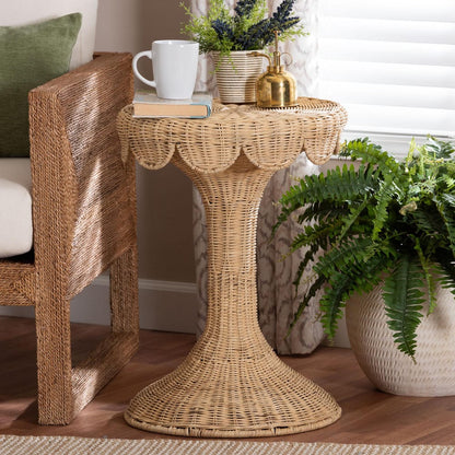 bali & pari - Natala End Table in Light Honey - DC1106 Nat-Light Honey Rattan-End Table view 6