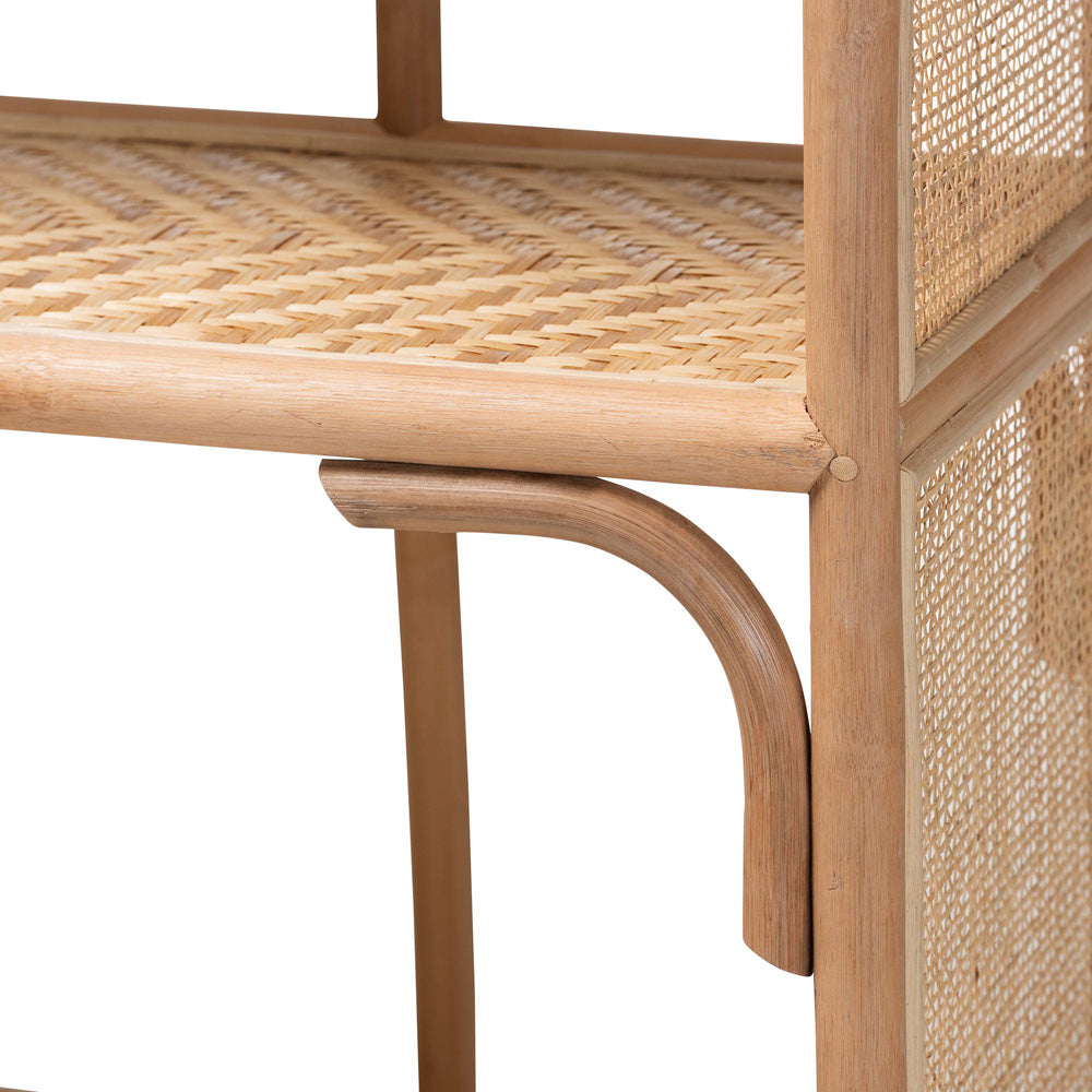 bali & pari - Natania Shelving Unit in Natural - WS148-Natural Rattan-Tall Shelf view 5