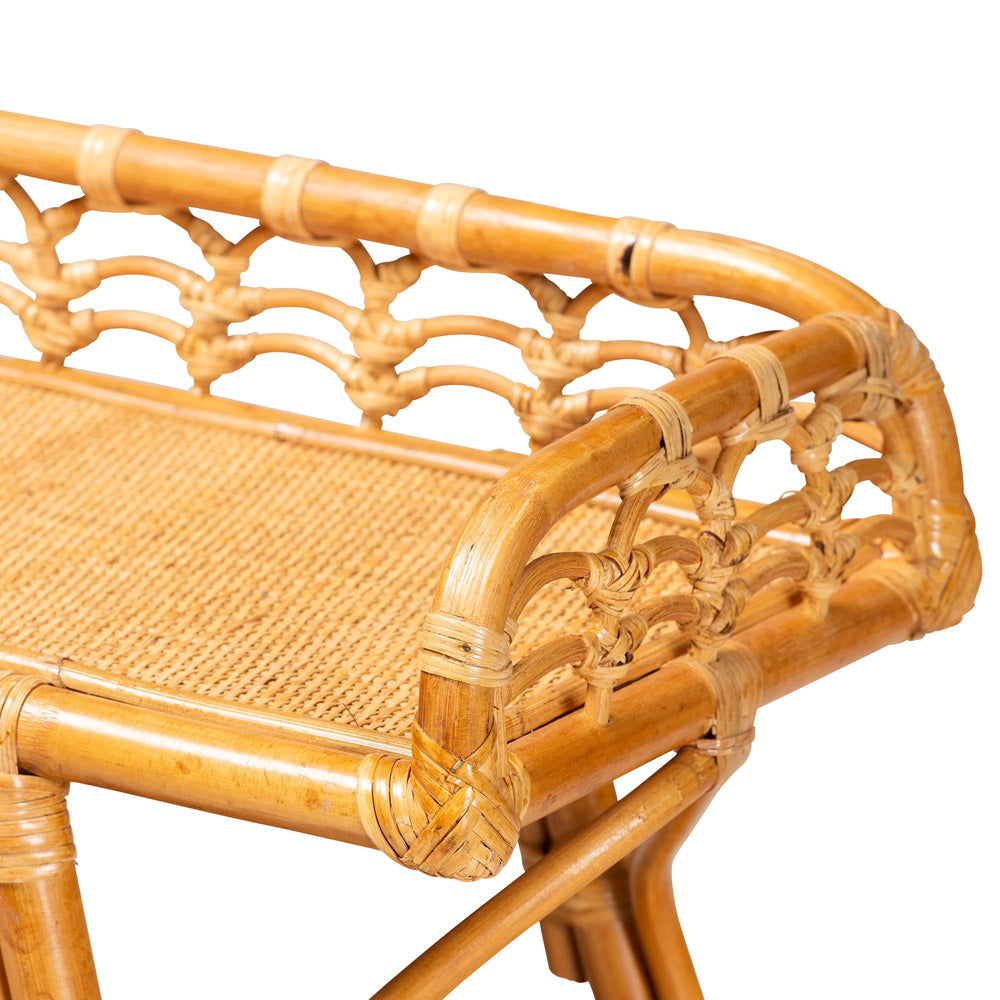 bali & pari - Nayana Console Table in Light honey - DCWH1003-Light Honey Rattan-Emilia Console Table view 5