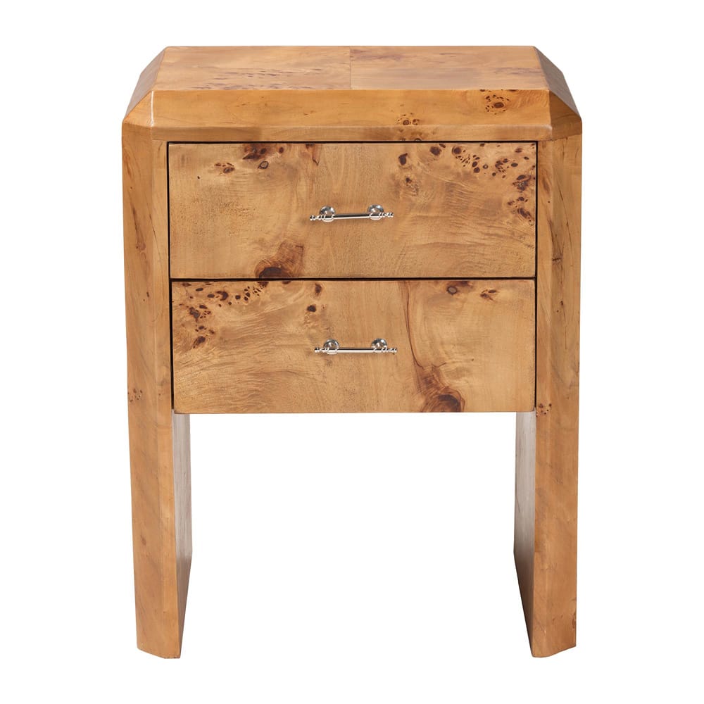 bali & pari - Nebu Nightstand in Mappa Burl - SVN-1311-Natural Burl-Nebu-NS view 3