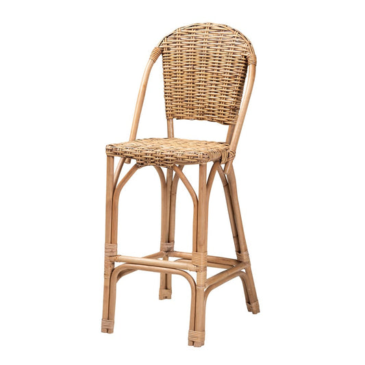 bali & pari - Neola Bar Stool in Natural Brown - 12736-Rattan-BS view 1