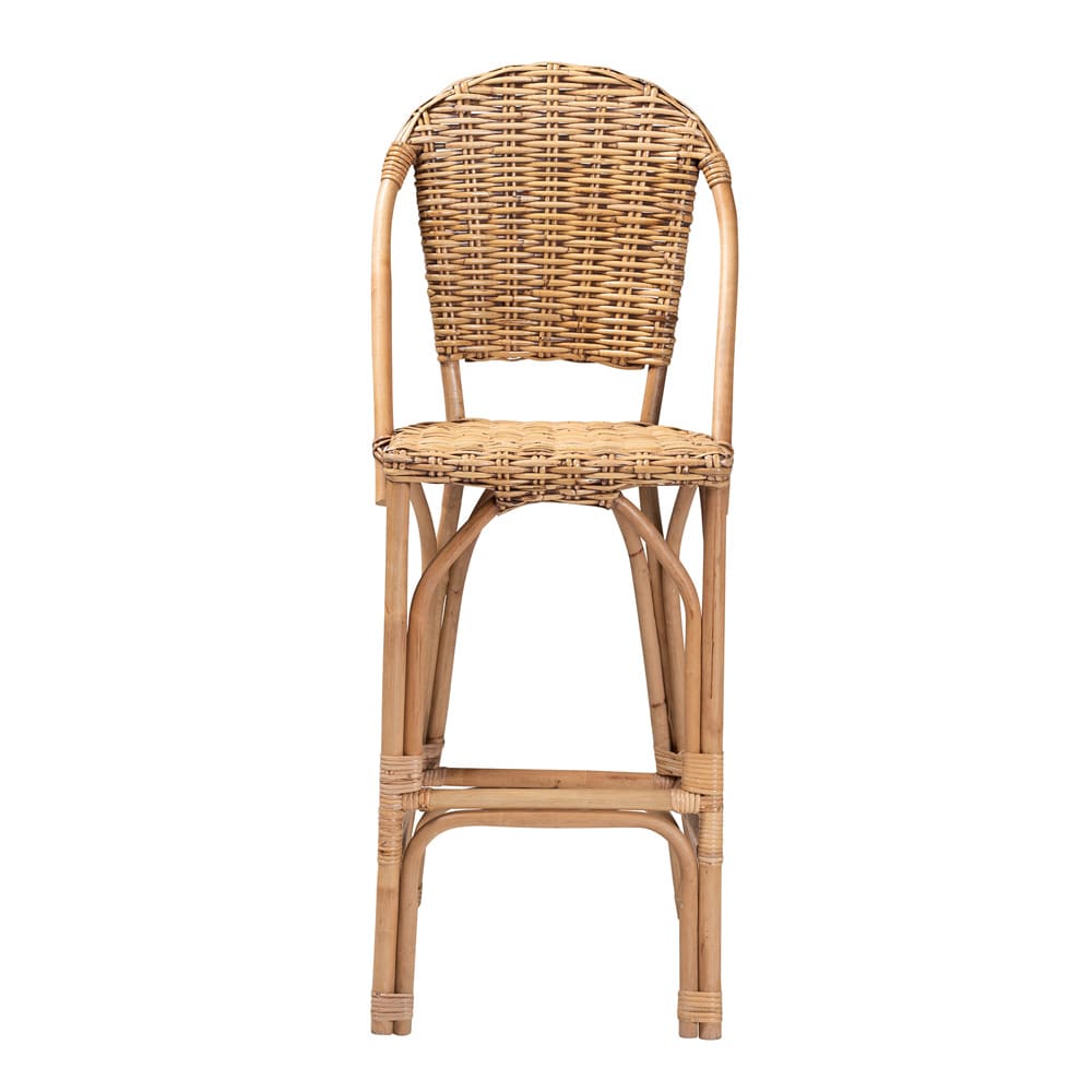 bali & pari - Neola Bar Stool in Natural Brown - 12736-Rattan-BS view 2