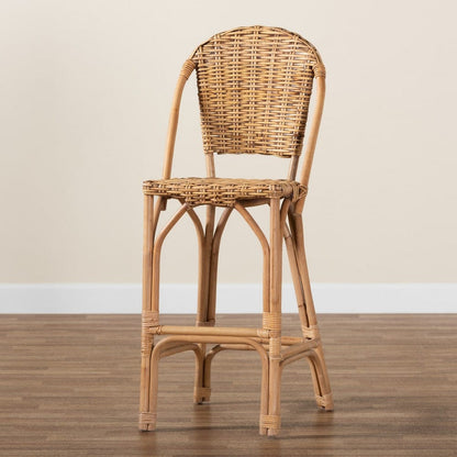 bali & pari - Neola Bar Stool in Natural Brown - 12736-Rattan-BS view 9