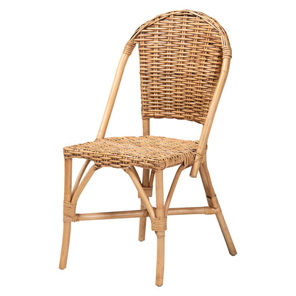 bali & pari - Neola Dining Chair in Natural Brown - 12737-Rattan-DC view 1