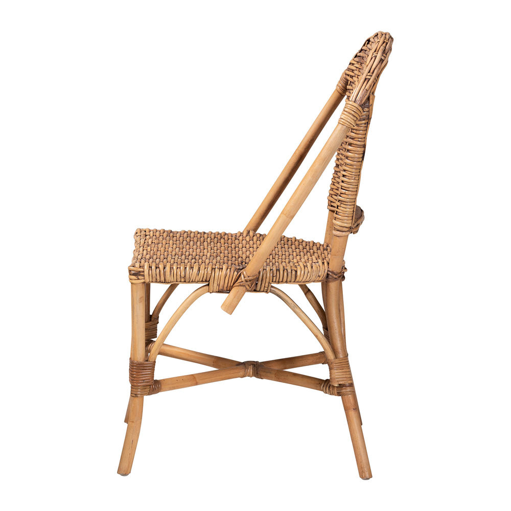 bali & pari - Neola Dining Chair in Natural Brown - 12737-Rattan-DC view 3