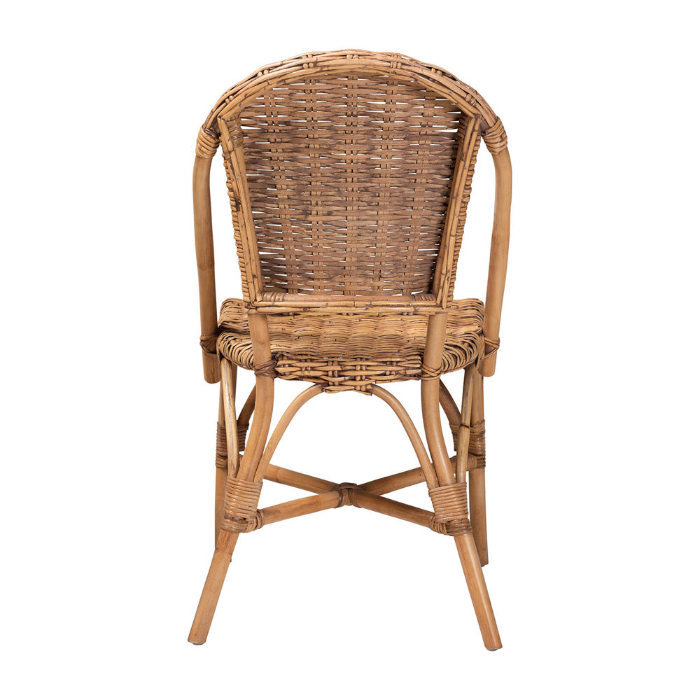 bali & pari - Neola Dining Chair in Natural Brown - 12737-Rattan-DC view 4