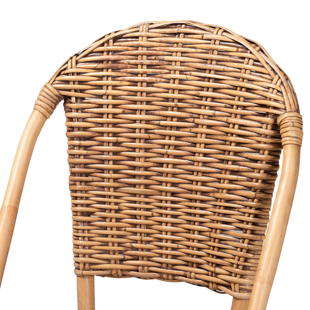 bali & pari - Neola Dining Chair in Natural Brown - 12737-Rattan-DC view 5