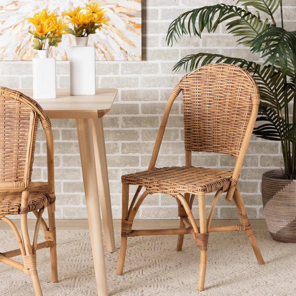 bali & pari - Neola Dining Chair in Natural Brown - 12737-Rattan-DC view 8