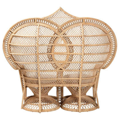bali & pari - Nerita Chair in White/Natural Brown - WS044-Natural Rattan-CC view 4