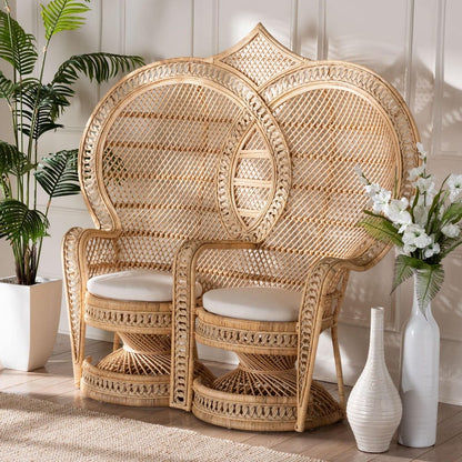 bali & pari - Nerita Chair in White/Natural Brown - WS044-Natural Rattan-CC view 8