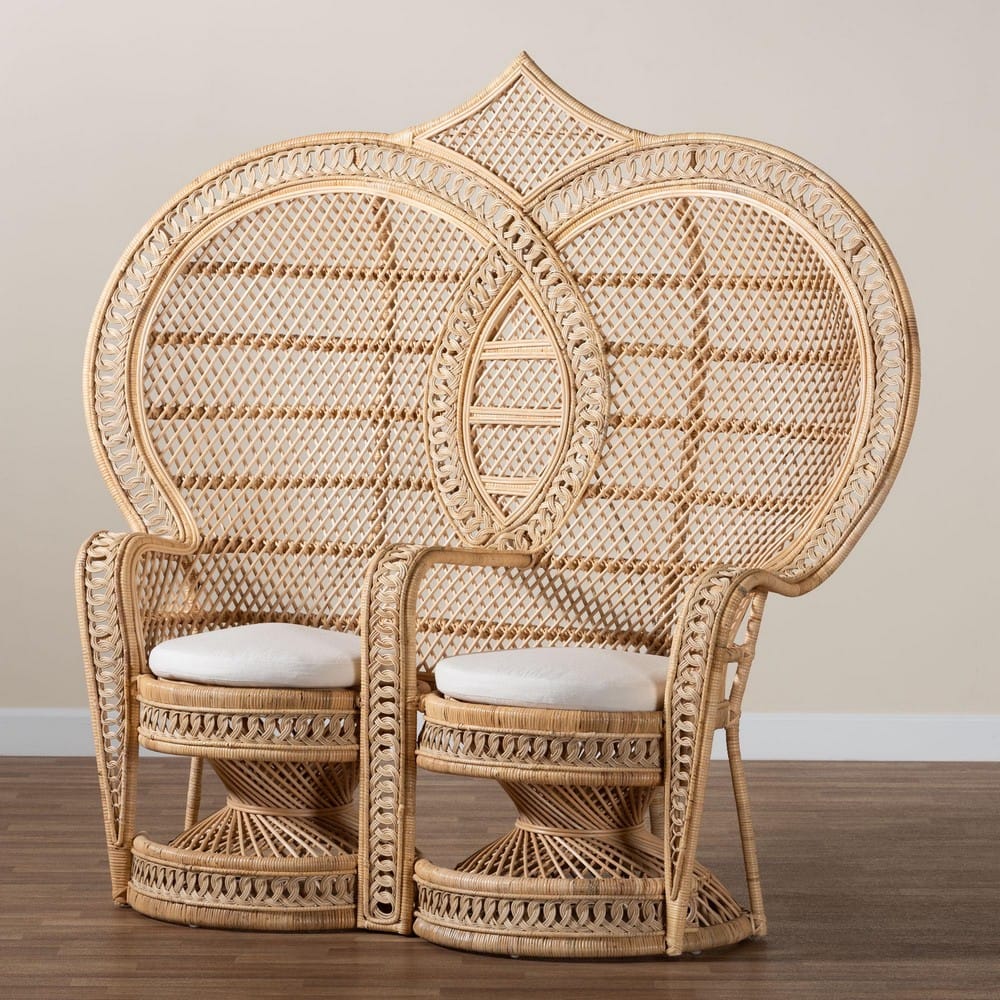 bali & pari - Nerita Chair in White/Natural Brown - WS044-Natural Rattan-CC view 9