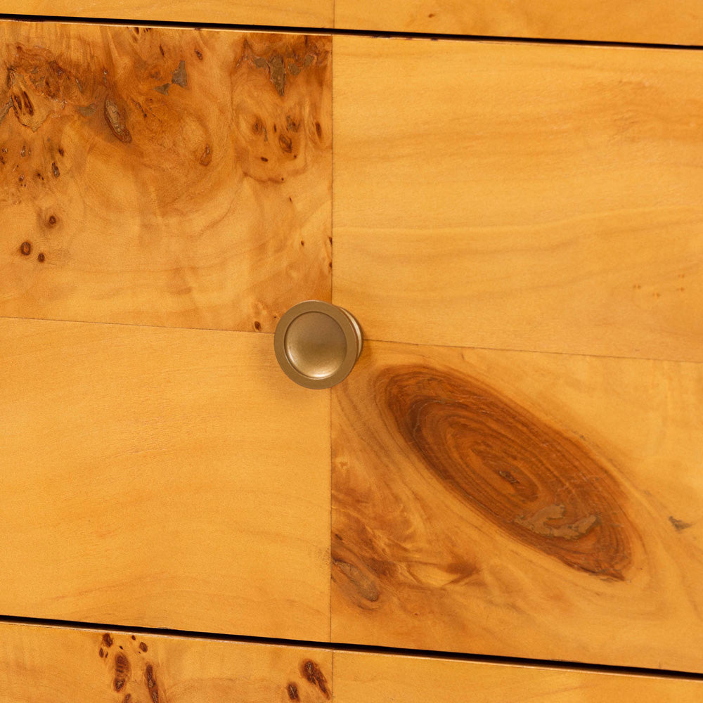 bali & pari - Netra Dresser in Light Mappa Burl - KL-1571-Natural Burl Op1-Ebony-6DW-Dresser-BOXED view 6