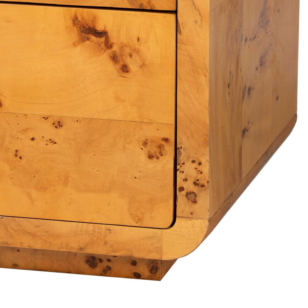 bali & pari - Netra Dresser in Light Mappa Burl - KL-1571-Natural Burl Op1-Ebony-6DW-Dresser-BOXED view 7