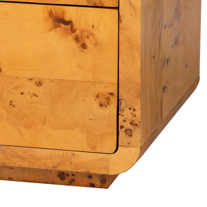 bali & pari - Netra Dresser in Light Mappa Burl - KL-1571-Natural Burl Op1-Ebony-6DW-Dresser-BOXED view 7