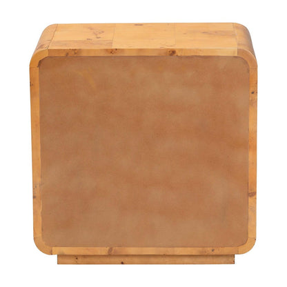 bali & pari - Netra Nightstand in Light Mappa Burl - KL-1570-Natural Burl Op1-Ebony-NS-BOXED view 5