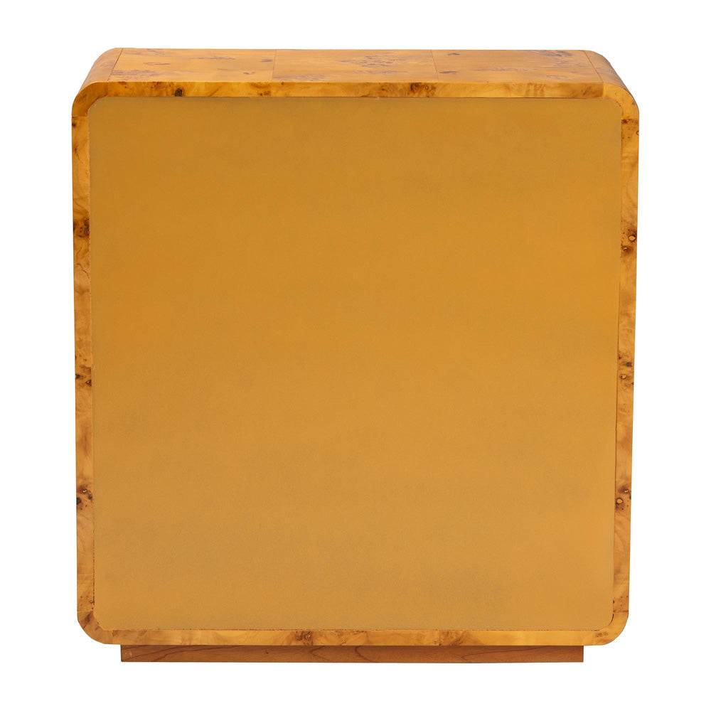 bali & pari - Netra Storage Cabinet in Light Mappa Burl - KL-1573-Natural Burl Op1-Ebony-Sideboard-BOXED view 5