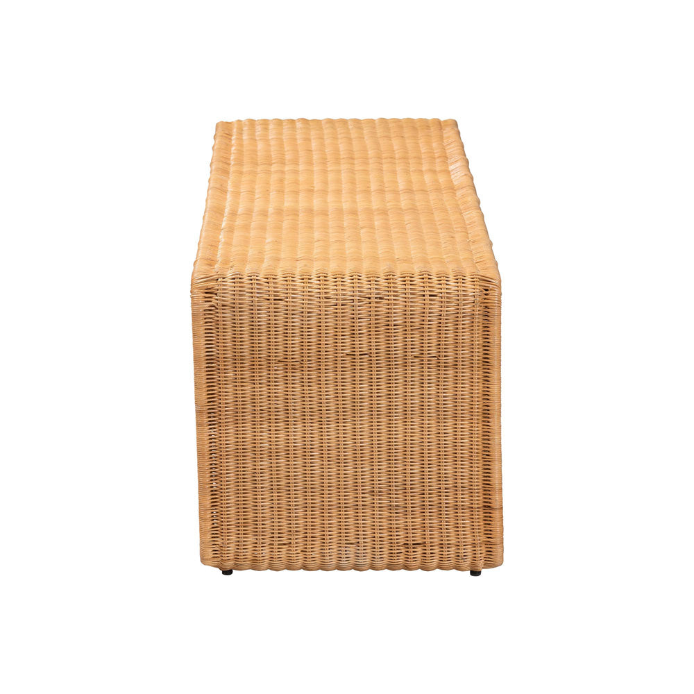 bali & pari - Nevada Bench in Light Honey - Nevada-Light Honey Rattan-Bench view 3