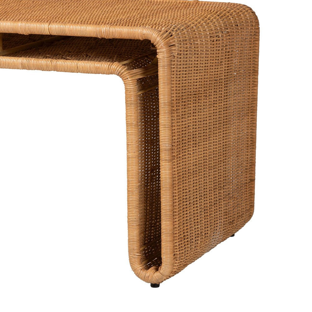 bali & pari - Nevada Bench in Light Honey - Nevada-Light Honey Rattan-Bench view 4