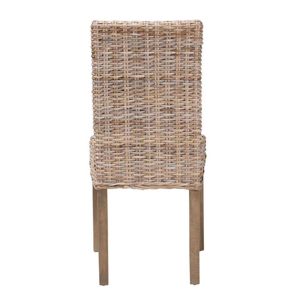 bali & pari - Nevina Dining Chair in Kubu Grey/Rustic Taupe - MD-29605/Desy Kubu-Grey Natural-DC view 4