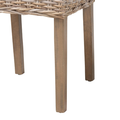 bali & pari - Nevina Dining Chair in Kubu Grey/Rustic Taupe - MD-29605/Desy Kubu-Grey Natural-DC view 6