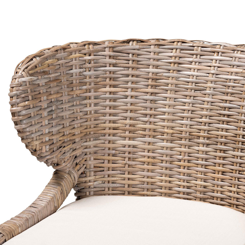 bali & pari - Niesha Dining Chair in Kubu Grey/Rustic Taupe - MD-39222-Kubu Grey/Natural Rattan-DC view 5