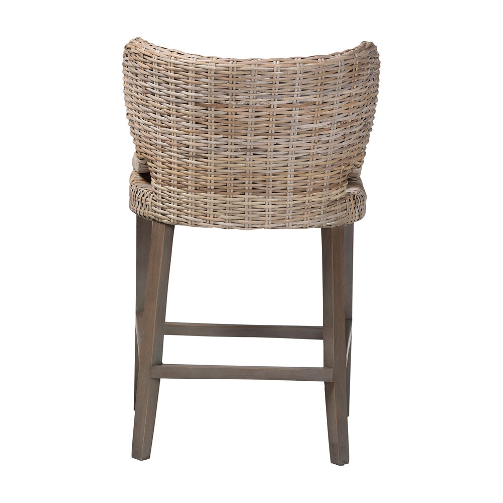 bali & pari - NieshaCounter Stool in Greywashed/Grey - MD-39928-Luca Grey/NT Rattan-Cushion-CS view 4