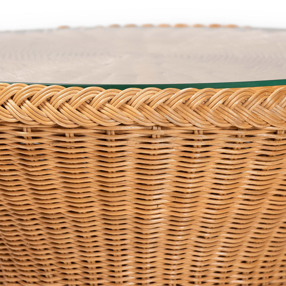 bali & pari - Nina End Table in Natural Rattan - Nina-Light Honey Rattan-ET view 2