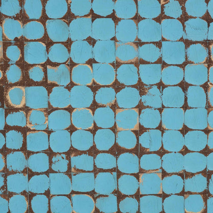 bali & pari - Nitza Coffee Table in Blue - Piedras-Blue Coconut Tiled-CT view 6