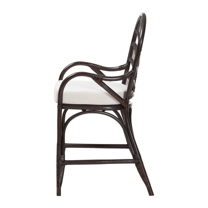 bali & pari - NivenCounter Stool in Espresso - Niven-Rattan/Coffee Bean-Cushion-CS view 3