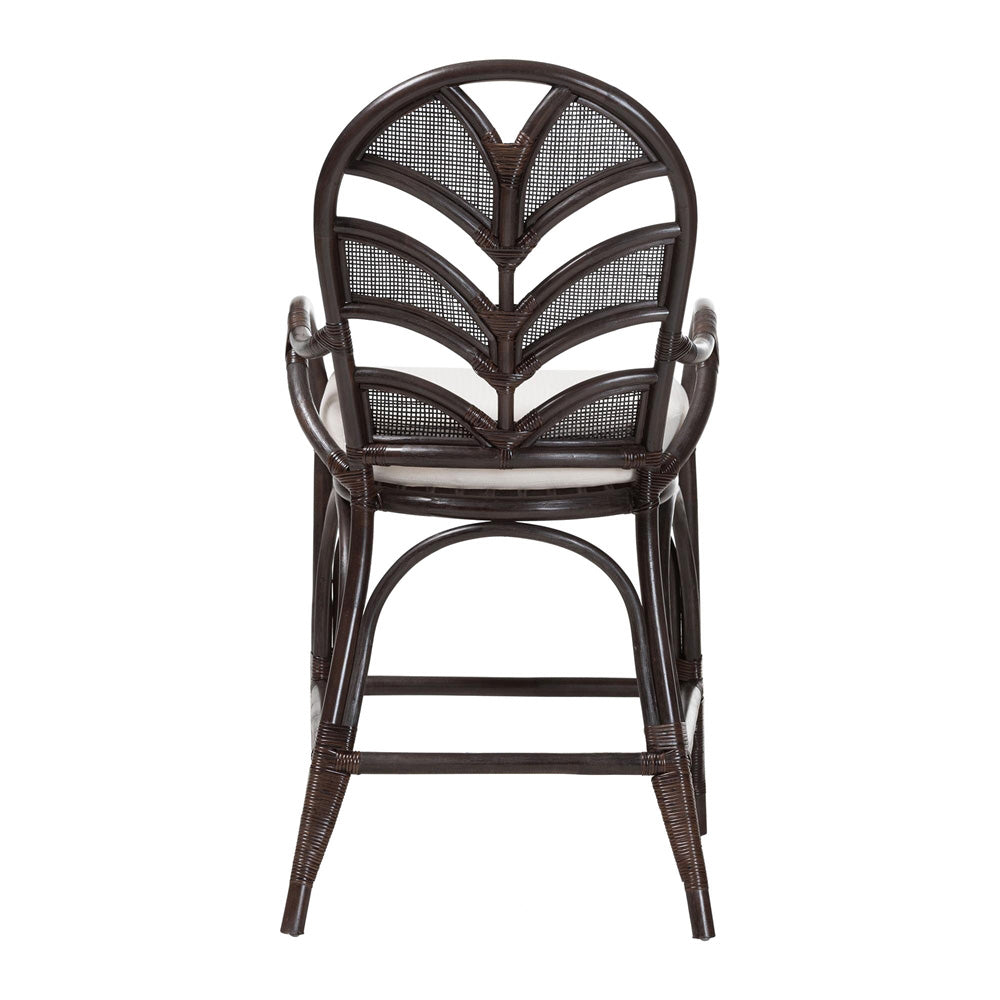 bali & pari - NivenCounter Stool in Espresso - Niven-Rattan/Coffee Bean-Cushion-CS view 4