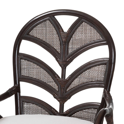 bali & pari - NivenCounter Stool in Espresso - Niven-Rattan/Coffee Bean-Cushion-CS view 5