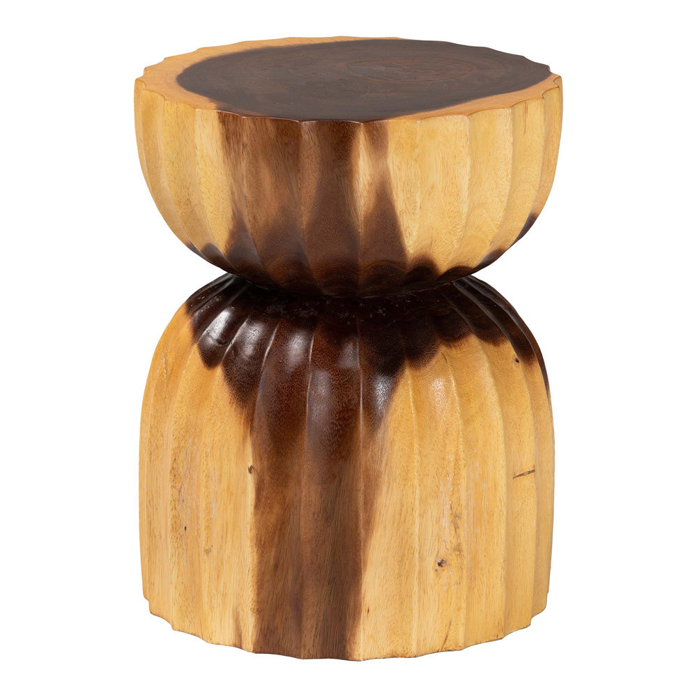bali & pari - Noleta End Table in Natural Brown - Suar S/T 005-Natural-Side Table view 2