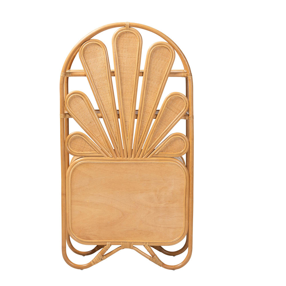 bali & pari - Noreen Storage Cabinet in Light Honey - Noreen-Light Honey Rattan-Shelf view 5