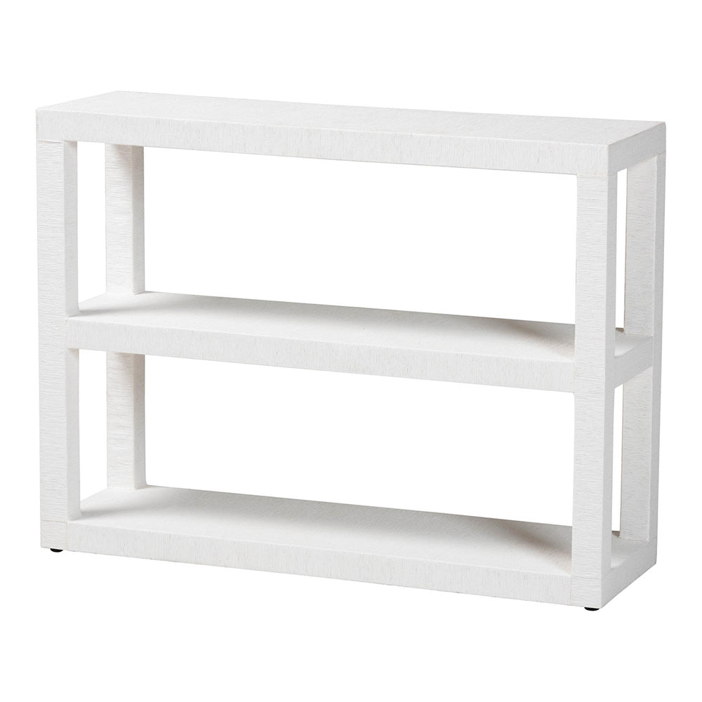 bali & pari - Oaklynn Bookcase in White - FBS204-S347 White-Bookshelf view 1