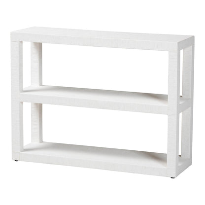 bali & pari - Oaklynn Bookcase in White - FBS204-S347 White-Bookshelf view 1
