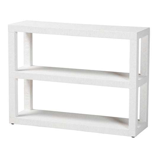 bali & pari - Oaklynn Bookcase in White - FBS204-S347 White-Bookshelf view 1