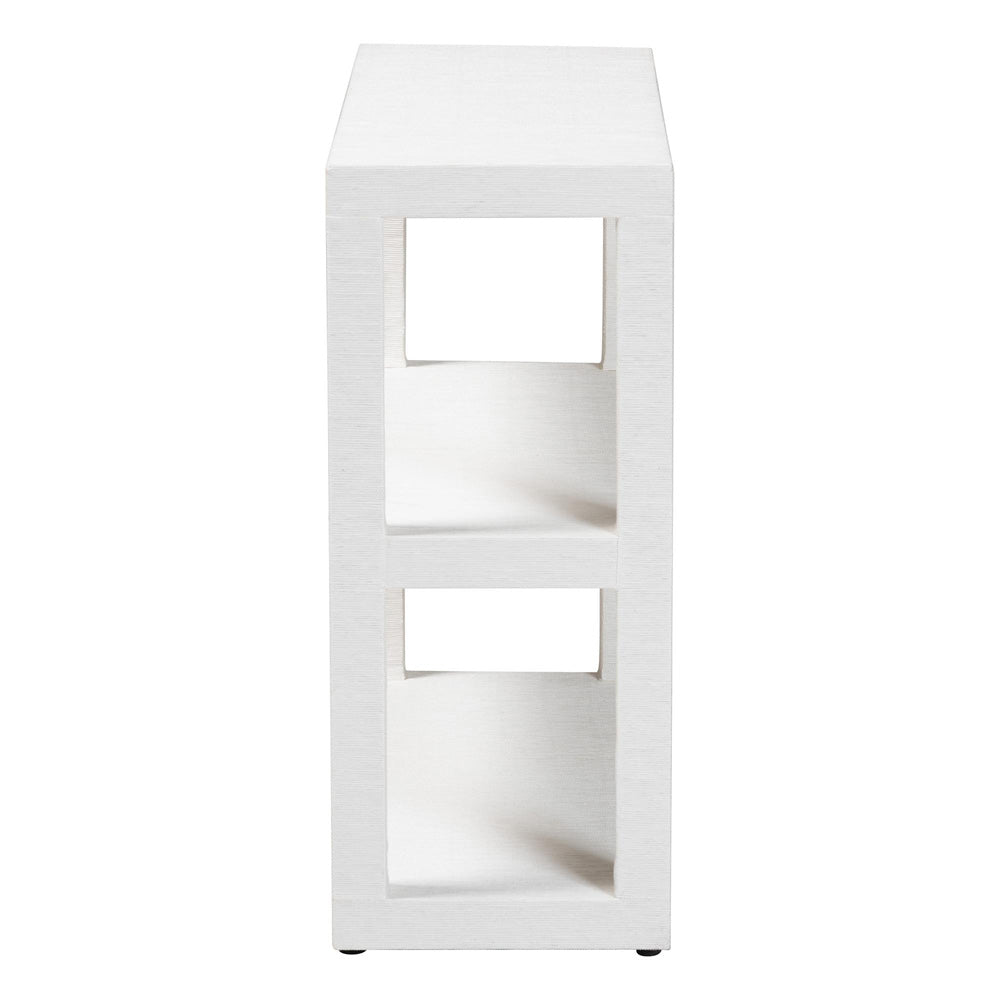 bali & pari - Oaklynn Bookcase in White - FBS204-S347 White-Bookshelf view 3