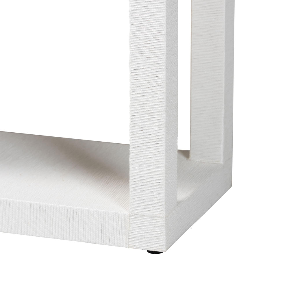 bali & pari - Oaklynn Bookcase in White - FBS204-S347 White-Bookshelf view 4