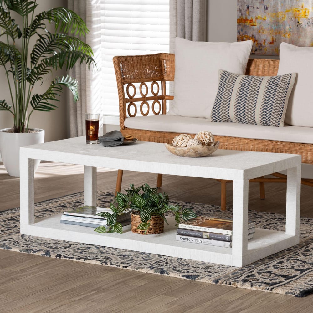 bali & pari - Oaklynn Coffee Table in White - FBS203-S347 White-Coffee Table view 6