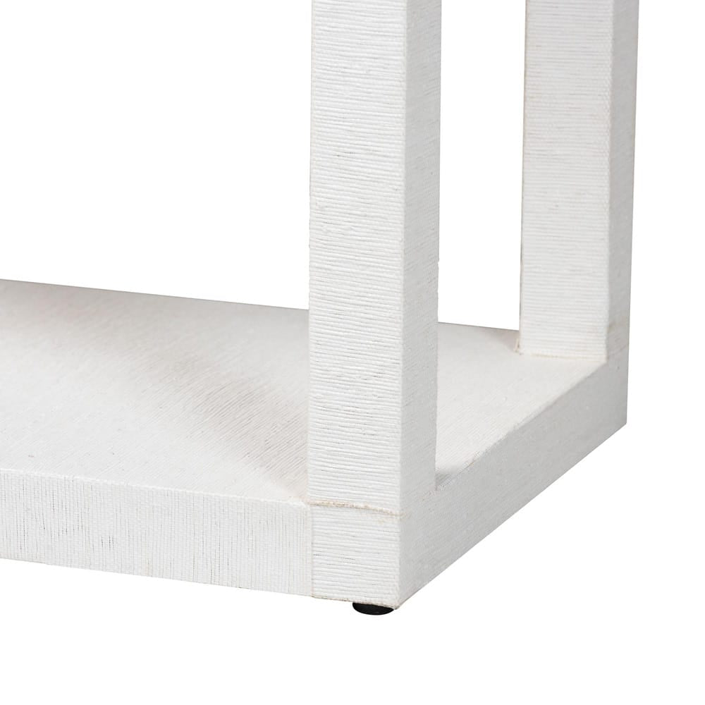 bali & pari - Oaklynn Console Table in White - FBS201-S347 White-Console Table view 4