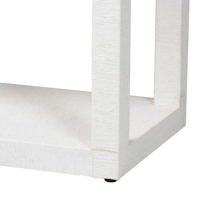 bali & pari - Oaklynn Console Table in White - FBS201-S347 White-Console Table view 4