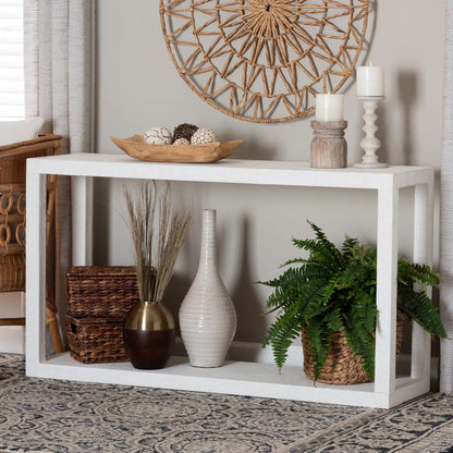 bali & pari - Oaklynn Console Table in White - FBS201-S347 White-Console Table view 6