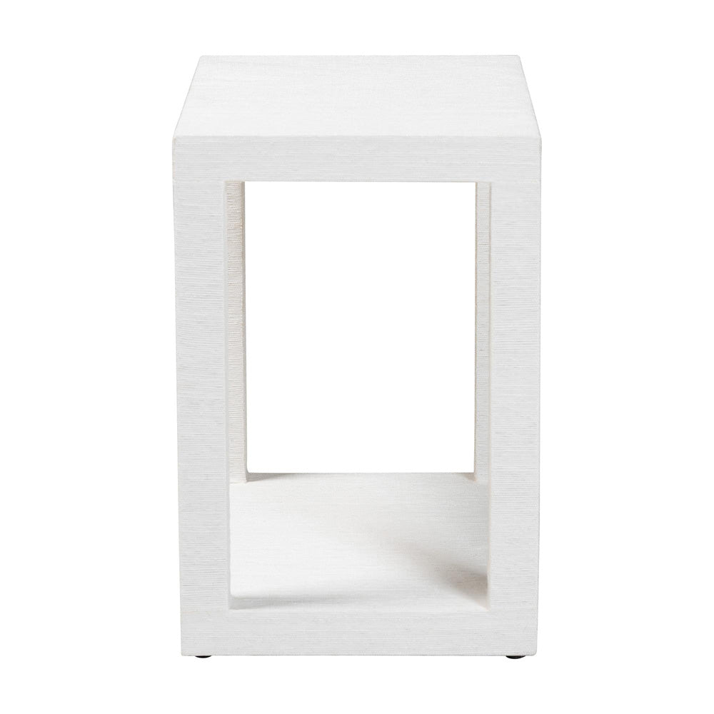 bali & pari - Oaklynn End Table in White - FBS205-S347 White-End Table view 3