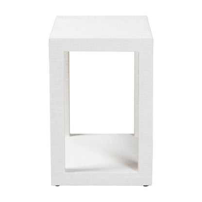 bali & pari - Oaklynn End Table in White - FBS205-S347 White-End Table view 3