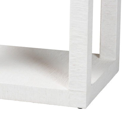 bali & pari - Oaklynn End Table in White - FBS205-S347 White-End Table view 4
