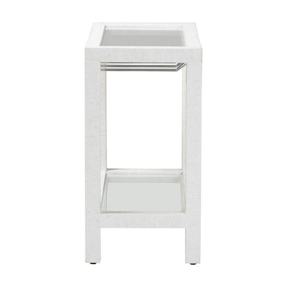 bali & pari - Oaklynn Wine Rack in White - FBS202A-S347 White/6mmRegGlass-Wine Rack view 3