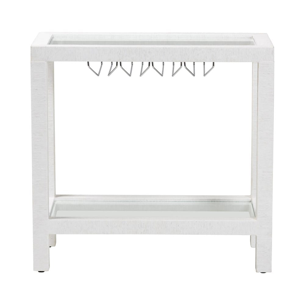 bali & pari - Oaklynn Wine Rack in White - FBS202A-S347 White/6mmRegGlass-Wine Rack view 4