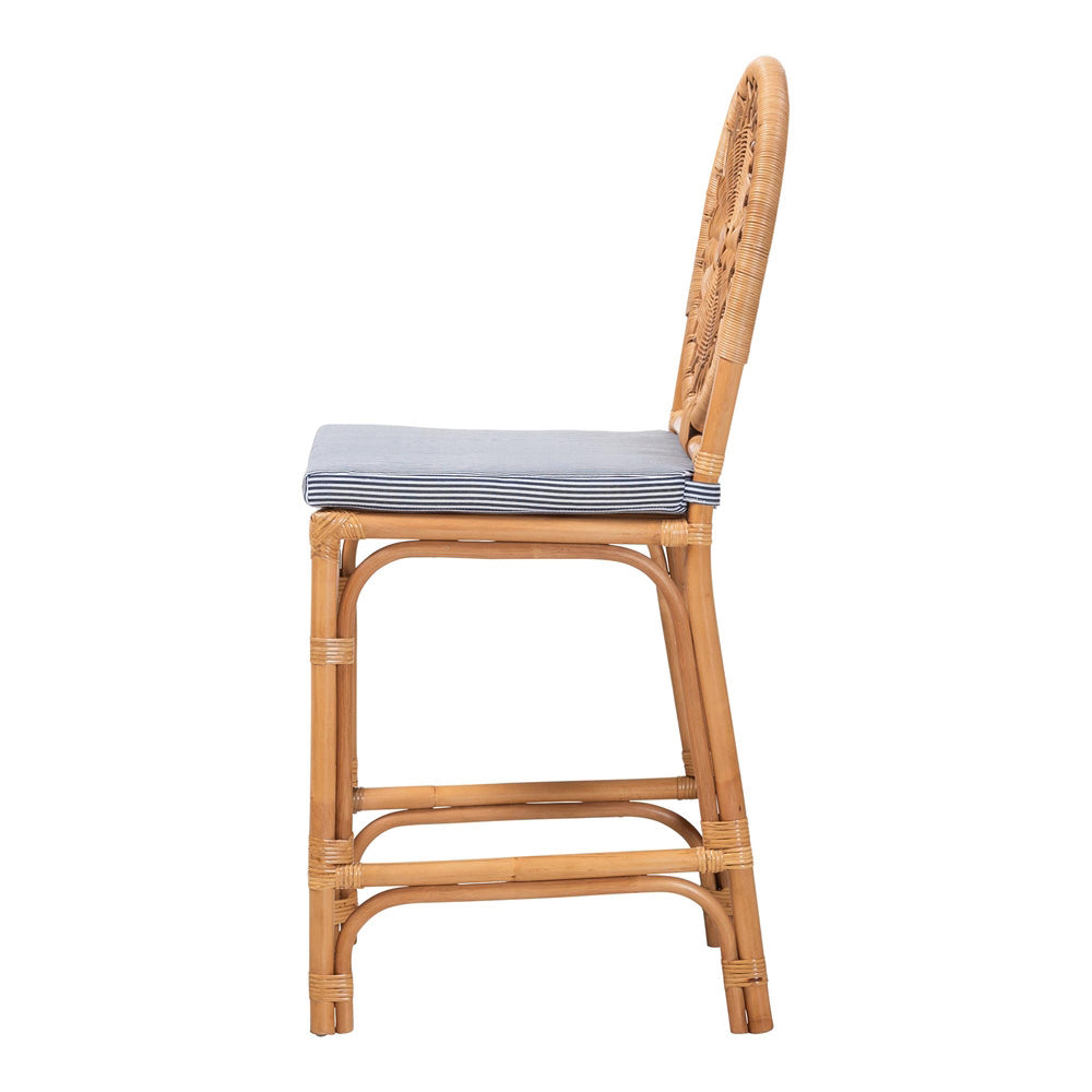 bali & pari - OberonCounter Stool in Light Honey - Oberon-Rattan/Light Honey-Cushion-CS view 3